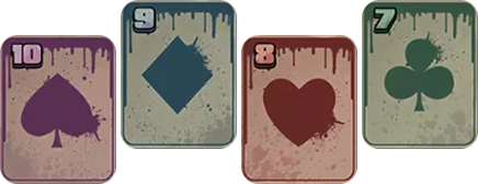 Wild Card Gang Low-Paying Symbols Wild Card Gang Low-Paying Symbols